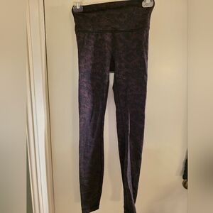 Lululemon Athletica Black and Red Leggings